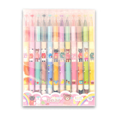 Pack of 12 Bear Colour Pens