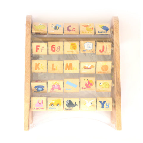 Wooden Alphabet Rack