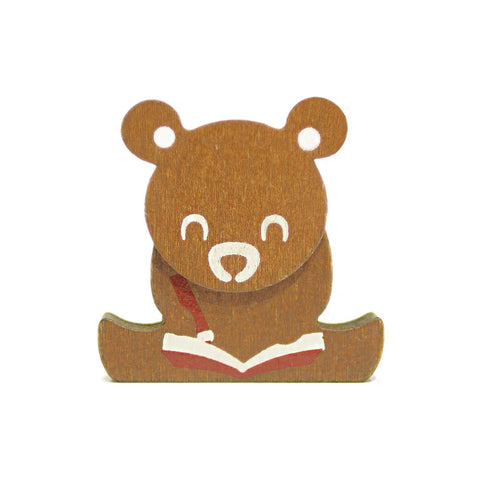 Bear Standing Clip - Brown