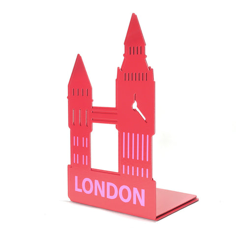 London Bookends (Pair) - Red