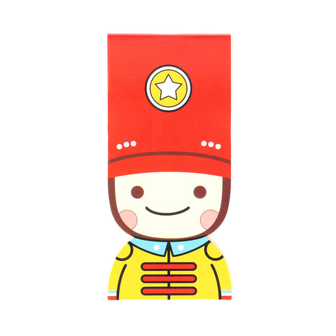 Cute Soldier Notepad - Red